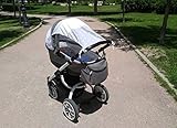 Vizaro – SONNENSEGEL / MARKISE zur Solarbeschützung für den BABYWAGEN – 100% Baumwolle – Hergestellt in der EU mit kontrolle gegen schädlichen substanzen – SICHERES PRODUKT: das baby kann ohne risiko daran lutschen – Eulen - 3
