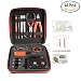 Produktbild E Zigarette DIY Tool Set - NEREUS Coil Jig Kits - Allgemeine Bausätze, Tochtergesellschaft Deutsch Englisch Handbuch,14 Stück, Ohm Meter, Beißzange, Drahtschneider, Schere, Schraubendreher, Pinzette, Draht-Case (DIY Kit V3)