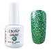 Elite99 Gelpolish Soak Off UV LED Gel Nail Polish Lacquer 15ml Glitter Green (1551)