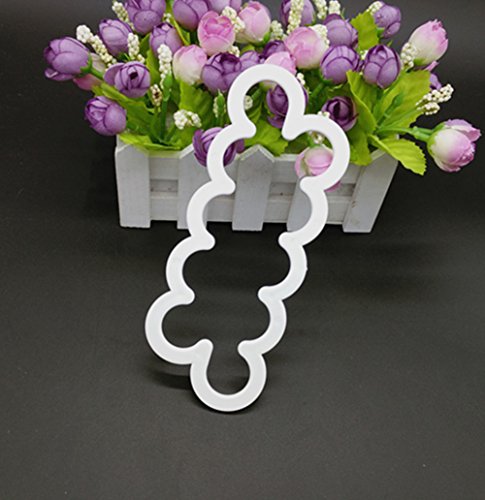 ilauke Rosenausstecher DIY Modellierwerkzeug Deko Utensilien für Rüschen Fondant Marzipan Blütenpaste Kunchen die einfachsten Rosen Ausstecher der Welt – the Easiest Rose Cutter Ever Blüten (Groß) - 7