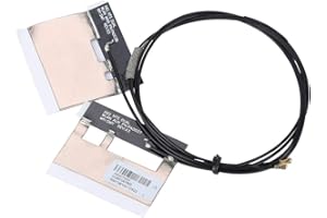 ASHATA Kabel antenowy IPEX-4 generacji 4, wbudowana antena WiFi NGFF/M.2 z portem IPEX4 2.4/5G do Huawei/Intel, 2 sztuki, 48/53 cm