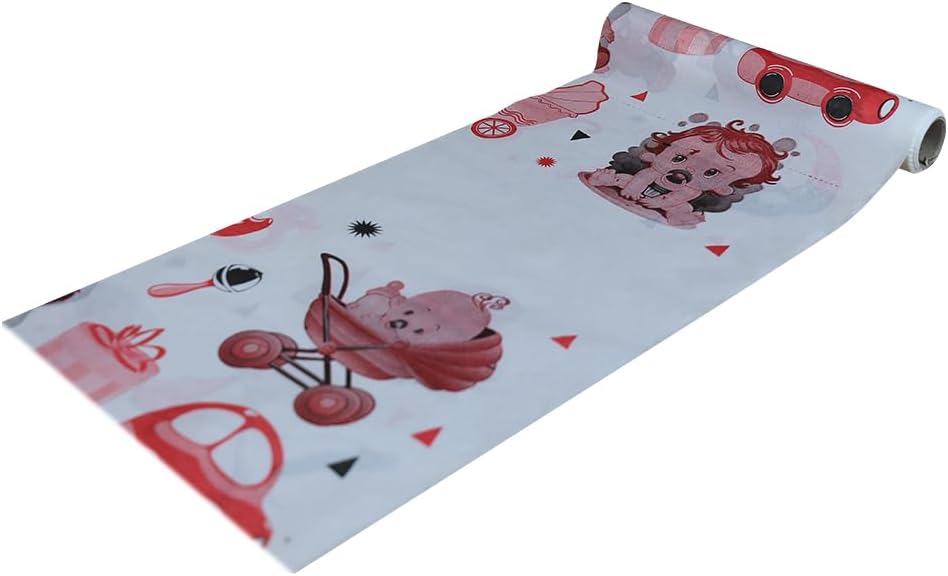 Pratikser Tek Kullanımlık Alt Değiştirme Örtüsü Baskılı - 50x65cm - Rulo