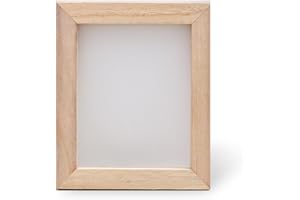 WEGLOK Schermo per Fabbricazione Carta in Legno, Telaio per Stampi e Cornice per la Fabbricazione Della Carta, per la creazione di carta per bambini e adulti fai da te fai da te Fiori Secchi, 15x18 cm