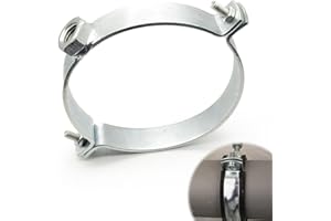 Casenly Supporto per Tubo da Stufa, 150mm Acciaio Fissaggio Tubi Canne Collare Fascetta di Bloccaggio per Canna Fumaria in Acciaio Inox per Camino