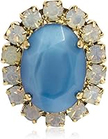 Rosaspina Firenze, Vintage inspired light blue oval ring