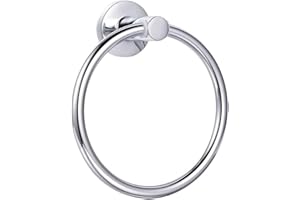 GOODGDN Anillo de Toalla Acero Inoxidable Toalleros de aro,Acero Inoxidable Redondo Estilo Montado en Pared Toallero de Anilla Soporte Percha de Baño.