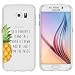 Produktbild Samsung Galaxy S6 Hülle von licaso® aus TPU schützt Dein S6 5,1" Schutz-Hülle Be a Pineapple transparent klare Schutzhülle Tasche Silikon Style (Samsung Galaxy S6 Be a Pineapple)
