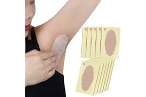 XEMZ Underarm Sweat Pads, 5 Pcs Invisible Self-adhesive Cotton Armpit Antiperspirant Sticker, Disposable Anti Perspiration Absorbent Deodorant Prevention Pad, for Men & Women Reduce Armpit & Foot Sweat
