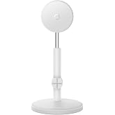Baseus MagPro Masa &Uuml;st&uuml; MagSafe &Ouml;zellikli Stant-Beyaz