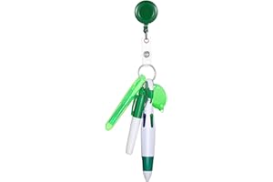 MIAOYAK Nurse Profession Accessories Set: Permanent Marker, Mini Highlighter, Pen Set, Badge Holder, LED Keychain Gift