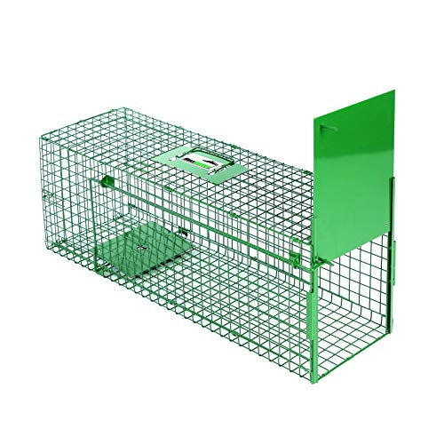 Maxx Piège de Capture infaillible - Pliable - Cage - pour Petits Animaux: Lapins, Rats, rongeurs - 80x25x30cm - avec Deux entrées