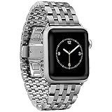 HOCO. Apple Uhrenarmband Band für Serie 3 2 1, pinhen iWatch Edelstahl Ersatz Uhrenarmband Handgelenk Band für Apple Armbanduhr 38 mm Series 1 Serie 2 Serie 3