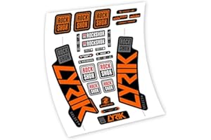 VINILOSBICI Stickers en vinyle adhésif Rock Shox Lyrik Select+ 2020 fourche (Orange Neon)