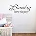 Produktbild UPUPUPUP Wäsche Die Unendliche Geschichte Leben Sagen Vinyl Wandaufkleber Für Waschküche Wasserdichte Tapete Aufkleber Wanddekor