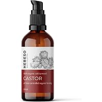 Bio Rizinusöl Kaltgepresst 60ml - Für Schnelleres Haarwachstum, Kräftigere Wimpern & Gesunde Haut
