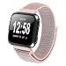 Produktbild Xinxinyu Uhrenarmband, { Uhrenarmbänder Gewebtes Nylon } { Schleife Band-Armband } { Sportuhr Trageschlaufe }Für Fitbit Versa (Rosa)