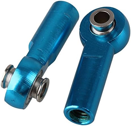 Yiguo 2pcs RC 1:8 1:10 Model Car Upgrade Parts D10043 Aluminum Alloy M4 Link Rod End Ball Joint Blue