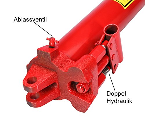 Hydraulikzylinder 8t Hub 495 mm mit Doppelpumpe Ersatzteil Werkstattkran - 5