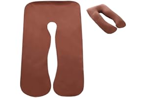 Luckxing Almohada de embarazo en forma de U, almohada corporal, almohada para dormir de lado, funda de almohada de embarazo, funda de almohada cómoda, extraíble para cuerpo de maternidad, 80 x 140 cm