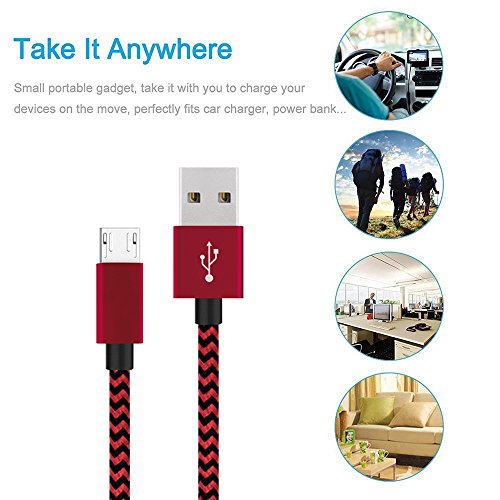 Micro USB Cable 4-Pack 1m 2m 2m 3m Edota Cable USB Trenzado de nylon - Cargador Micro USB Sincro y carga usb para Samsung Galaxy S7 Edge S7 S6 Edge S4 S3 Note 5 4 HTC LG Huawei Sony HTC Nokia Nexus Xiaomi Kindle Android Smartphones reviews Micro USB Cable 4-Pack 1m 2m 2m 3m Edota Cable USB Trenzado de nylon - Cargador Micro USB Sincro y carga usb para Samsung Galaxy S7 Edge S7 S6 Edge S4 S3 Note 5 4 HTC LG Huawei Sony HTC Nokia Nexus Xiaomi Kindle Android Smartphones