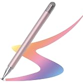 Microcase Universal Telefon Tablet i&ccedil;in 2in1 Disk U&ccedil;lu Stylus Dokunmatik &Ccedil;izim Kalemi-AL4764 (Beyaz)