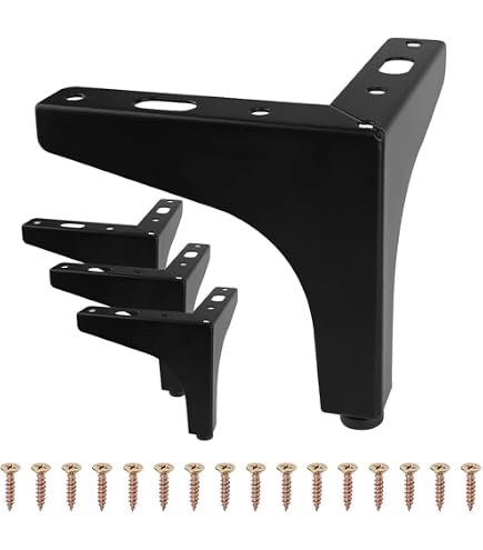 Lot De 12 Pieds De Meubles En Métal De Style Moderne Triangulaire, Pieds De Rechange Pour Chaises, Table, Armoire, Canapé, Ottomane (doré, 15 Cm