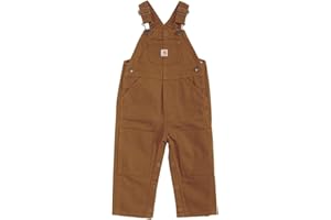 Carhartt Baby Boys Canvas Bib Overall Overalls - Brown - Size Newborn