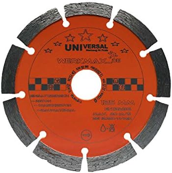 Diamond Cutting Blade Diameter 125 mm for Concrete, Brick and Plaster Masonry Unimax | 22.2 mm Bore For For Angle Grinders 125 – 22