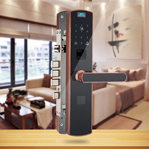 Preisvergleich Produktbild Fingerprint lock Fingerabdruck-sperre Hause Intelligente Sicherheit Türschloss Türschloss Elektronische Kreditkarte Induktion Passwort Lock App,EIN