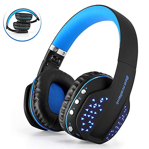Beexcellent Casque Bluetooth sans Fil Pliable Casque Audio Micro Intégré Appels Mains Libres Filaire avec Câble Audio Écouteurs Son Hi-FI Qualité pour Téléphone Tablettes PC