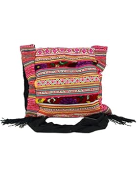 Guru-Shop Schultertasche, Hippie Tasche Chiang Mai Pink, Herren/Damen, Rosa, Baumwolle, Size:One Size, 30x35 cm...