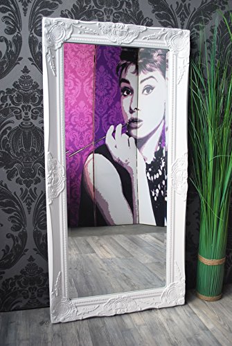 Spiegel Wandspiegel weiß Barock TABEA 100 x 50 cm - 6
