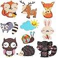 Litvibes DIY Diamond Painting 5D Stickers,Mosaic Diamond Stickers Art and Craft kit for Kids & Children - (Animals)