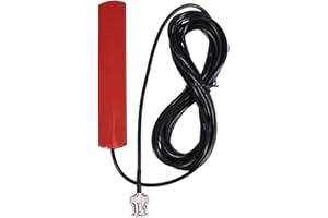 SHARAINN Radio Antenna, 3dB 30MHz -1200MHz Wideband Scanner Mobile Radio Antenna Glass Mount w/BNC Connector AM FM antenna