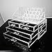 Apgstore Cosmetic Organizer Clear Acrylic Makeup Drawers Holder Case Box Jewelry Storage