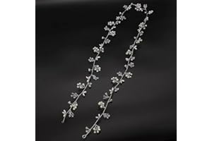 LOZADIA Bridal Flower Side Hair Clips, Pearl Hair Pieces Comb Bridal Headpiece for Brides Bridesmaid,Girls,Women,Hair Comb Wedding Prom Birthday Party Hair Accessories (Silver) (design1)