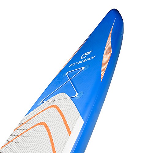 FIT OCEAN ALLROUND SPEEDSTER 12’6 AQUA BLUE aufblasbares Stand Up Paddling Board iSUP 381x72x13 cm KOMPLETT-SET Lust auf etwas Schnelleres? Schnell wie ein Race-Board UND stabil wie ein Allround-Board - 4