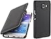 Produktbild StilGut Book Type Case, Hülle aus Leder für Samsung Galaxy A3 (2016), Schwarz - mit Clip