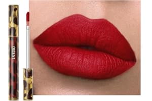 Anifer Rossetto liquido opaco vellutato, trucco duraturo e impermeabile, lucidalabbra antiaderente con lucentezza istantanea, (rosso mignolo brillante.10)