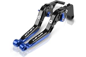 HZlailai Per MT07 MT 07 FZ07 2014-2021 Leva Frizione Freno Accessori Moto Manubrio CNC Pieghevole Regolabile Estendere Blu