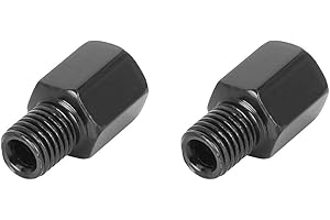 F FIERCE CYCLE 2pcs 10mm LH to 10mm LH Motorcycle Rearview Mirror Adapter Bolt