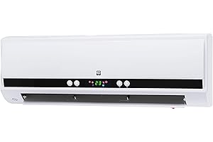 SHX PTC-Heizlüfter zur Wandmontage 2000W SHX501HEAT2023 – PTC-Heizelement, 2 Heizstufen, 3 Betriebsmodi, 2000 Watt, elektronisches Thermostat, Timerprogrammierung, Fernbedienung, weiß