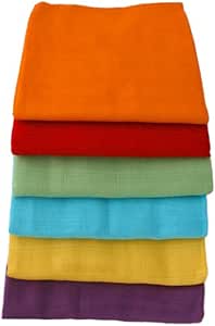 rainbow muslin squares