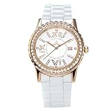 Stella Maris Damen-Armbanduhr Analog Quarz Premium Keramik Diamanten - STM15E8