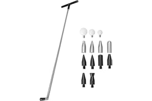 Shkalacar Car Body & Fender Repair Tools, Dent Removal Rod Crowbars Car with Multiple Replacement Heads for Dents Hail Damage Removal