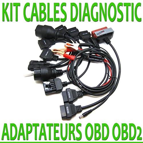 8 Cables Kit PSA Fiat BMW Mercedes Interface for AUTOCOM DELPHI/Diag