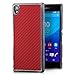 Produktbild Saxonia® Sony Xperia Z3+ Hülle Case Schutzhülle Cover Slim Design in Carbon-Optik Rot