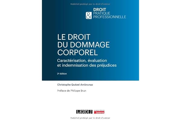 Le droit du dommage corporel: Caractérisation, évaluation et indemnisation des préjudices