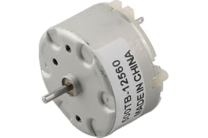 RF- -12560 DC elektrisk motor 3 V-12 V för leksaker och larm, högpresterande 5 500 RPM permanent magnetdesign, kompakt metallkropp för gör-det-själv