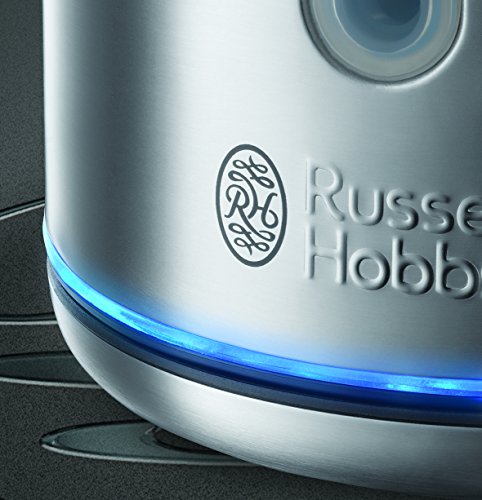 Russell Hobbs 20460-70 Wasserkocher Buckingham, sehr leise, Schnellkochfunktion, 1,7 l, 2.400 W, gebürstetes Edelstahl - 2